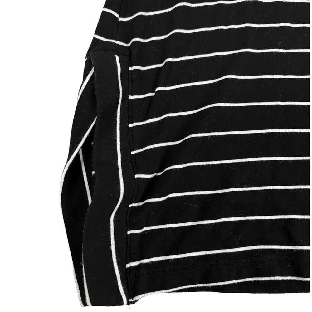 Loft Long Sleeve Striped Tunic size XS Black White - Picture 6 of 7